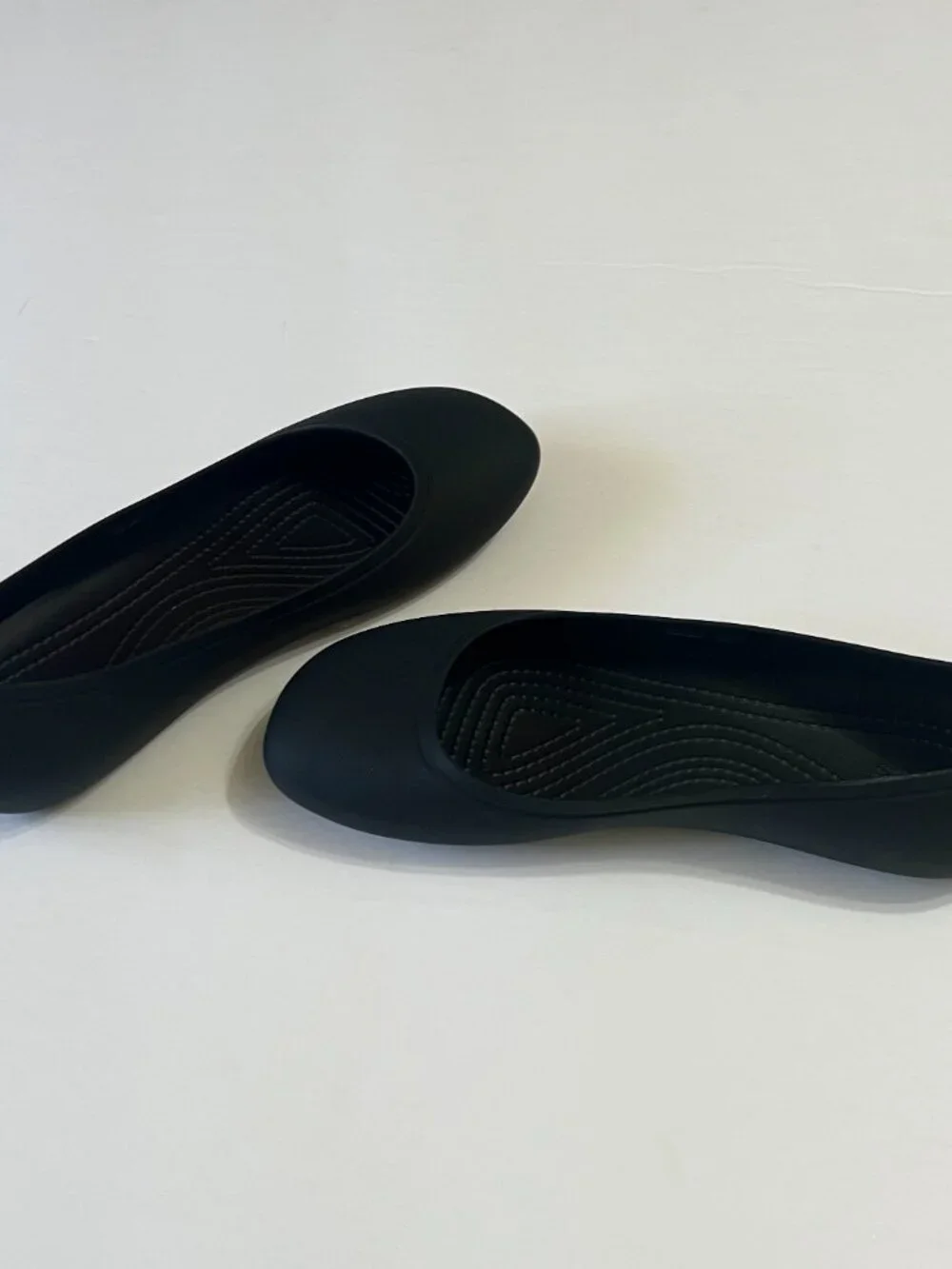 Crocs Brooklyn 209384-001 Ballet Flats Women's US 7 Black Slip On Comfort QLW359